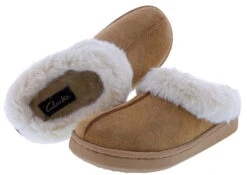 Clarks Women's JMS0587 Suede Indoor & Outdoor House Slippers -Shoes City Shop 0253002 06