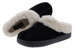 Clarks Women's JMS0587 Suede Indoor & Outdoor House Slippers -Shoes City Shop 0253003 06