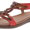 Patrizia Women's Volcanic T-Strap Summer Sandals By Spring Step