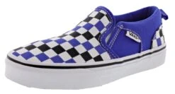 Vans Kid's Asher Checkerboard Slip On Sneakers -Shoes City Shop 0327506 01