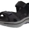 Skechers Men's Go Walk Arch Fit Sandal Mission Hook & Loop Strap Sandals