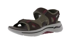Skechers Men's Go Walk Arch Fit - Mission II Hook & Loop Strap Sandal