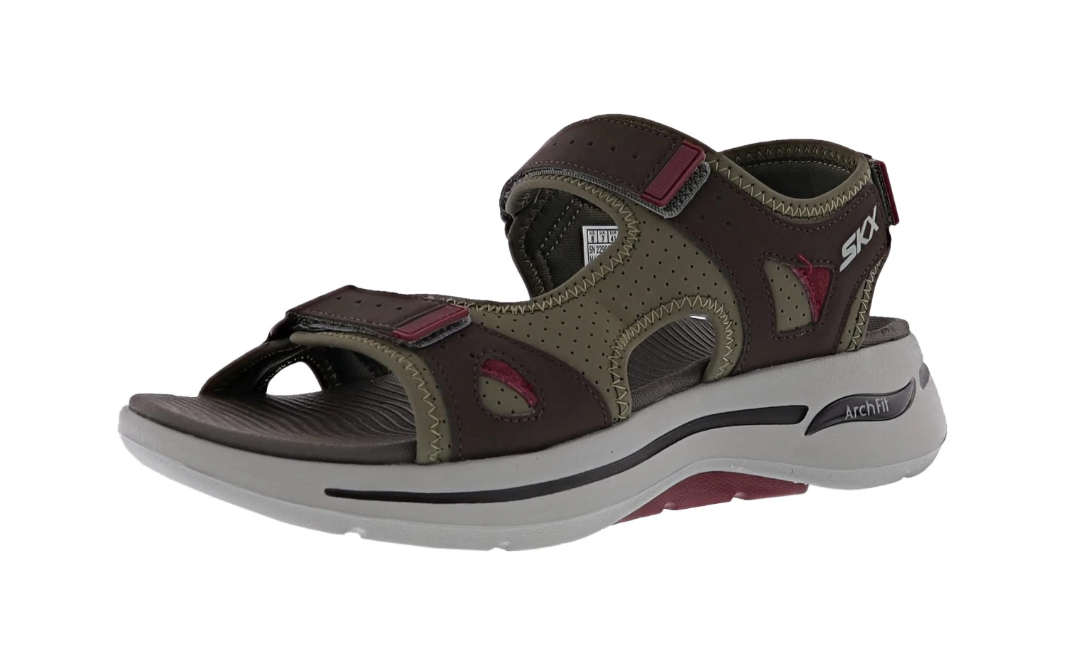 Skechers Men's Go Walk Arch Fit - Mission II Hook & Loop Strap Sandal Skechers Men's Go Walk Arch Fit - Mission II Hook & Loop Strap Sandal -Shoes City Shop 0468399 01