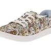 Skechers Women's Slip-Ins Bobs D'vine- Preppy Pup Canvas Upper Shoes