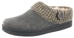 Clarks Women's Knitted Collar Clog Winter Slippers Angelina -Shoes City Shop 0799104 01