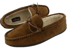 Clarks Men's Augusta Moccasin Winter Slippers -Shoes City Shop 0800701 06