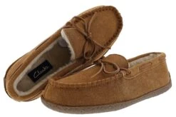 Clarks Men's Augusta Moccasin Winter Slippers -Shoes City Shop 0800703 06